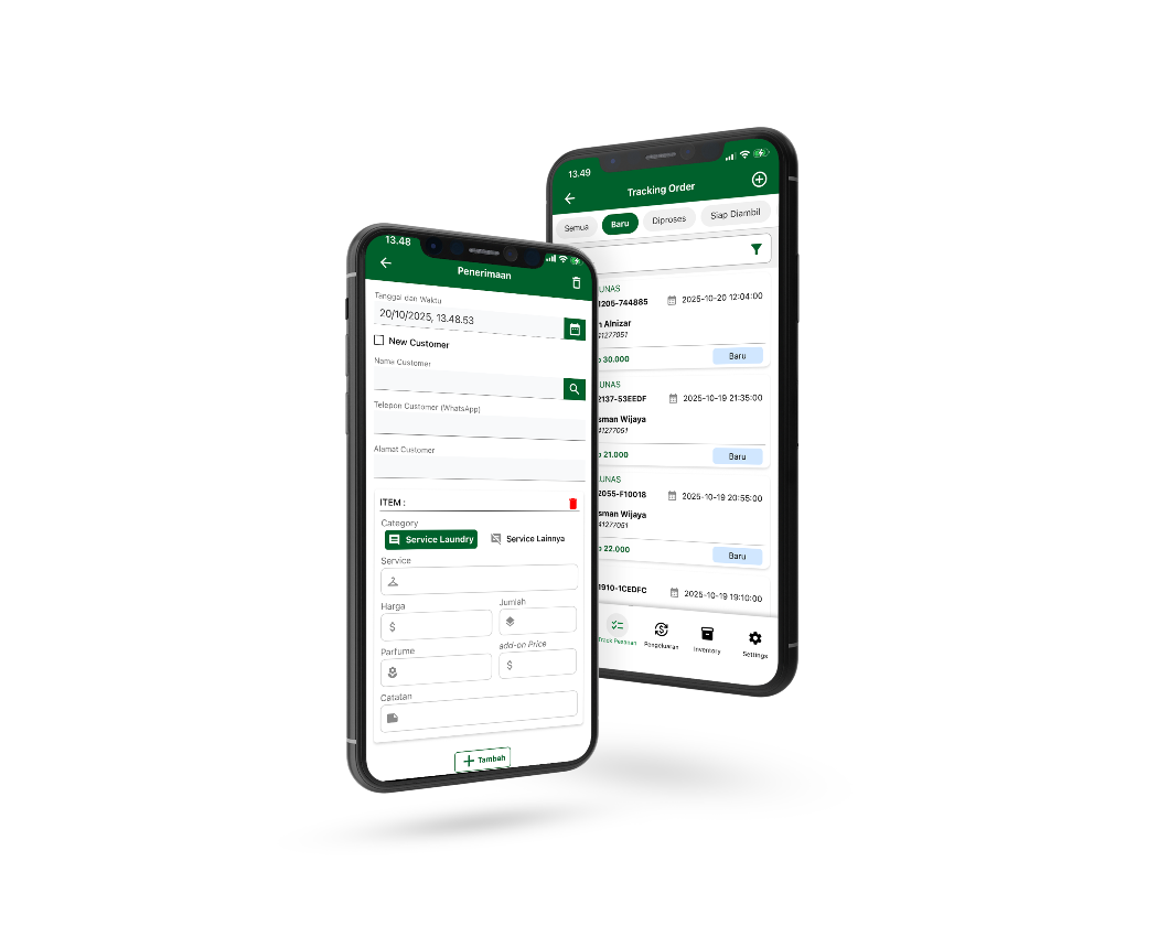 Aplikasi Kasir Laundry CuciQu Pro