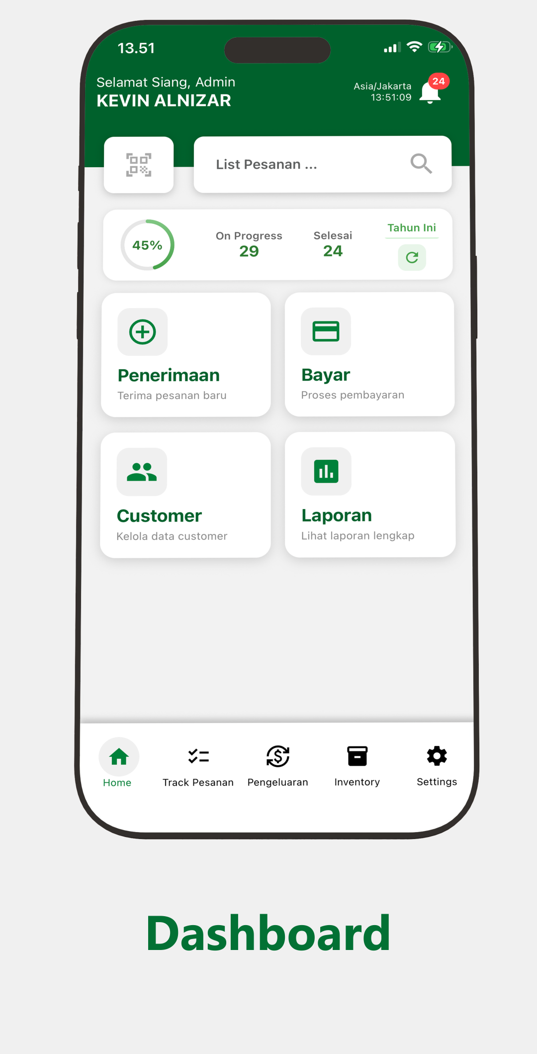 Absensi Digital Karyawan Laundry