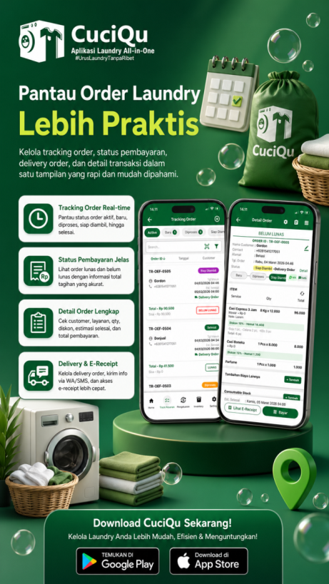 Absensi Digital Karyawan Laundry GPS