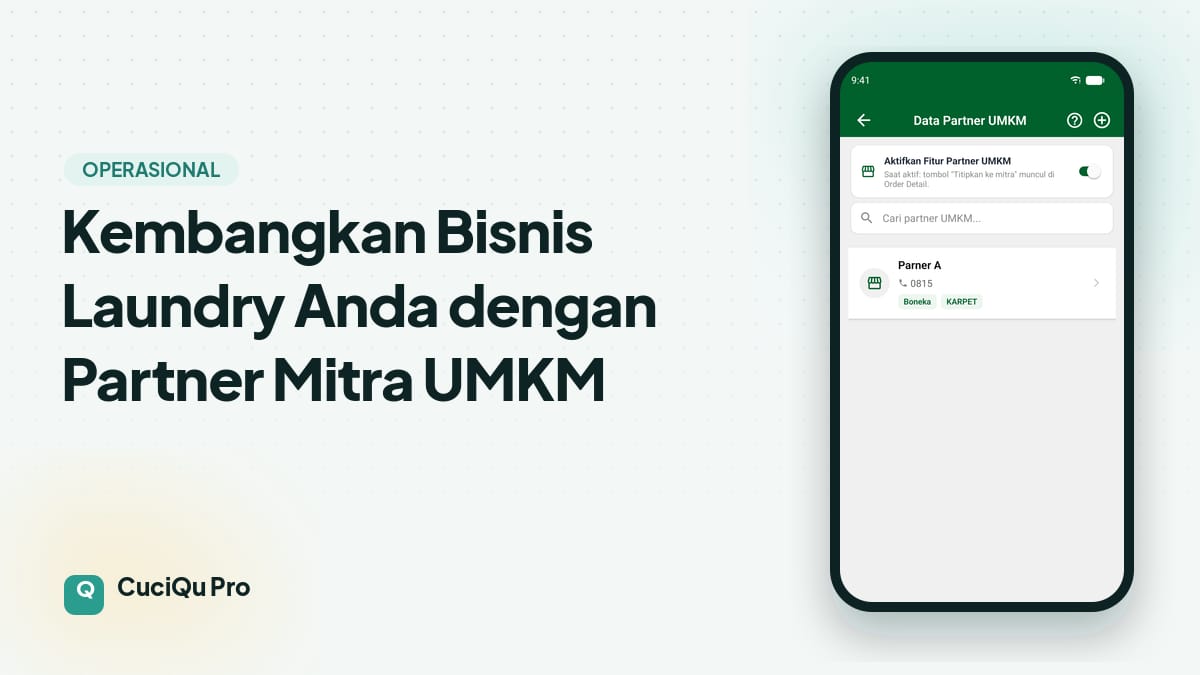 Thumbnail artikel: Kembangkan Bisnis Laundry Anda dengan Partner Mitra UMKM