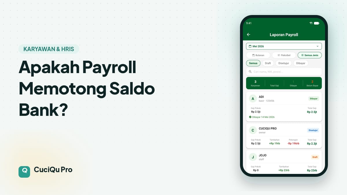 Thumbnail artikel: Apakah Payroll Memotong Saldo Bank?
