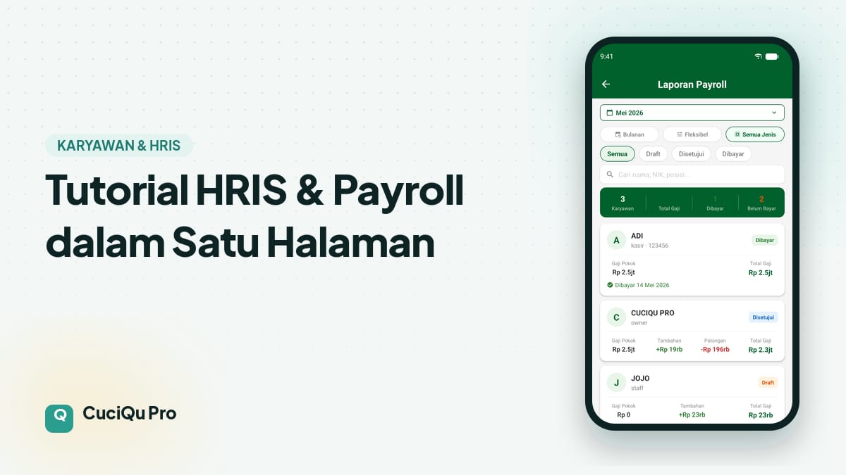 Thumbnail artikel: Tutorial HRIS & Payroll dalam Satu Halaman