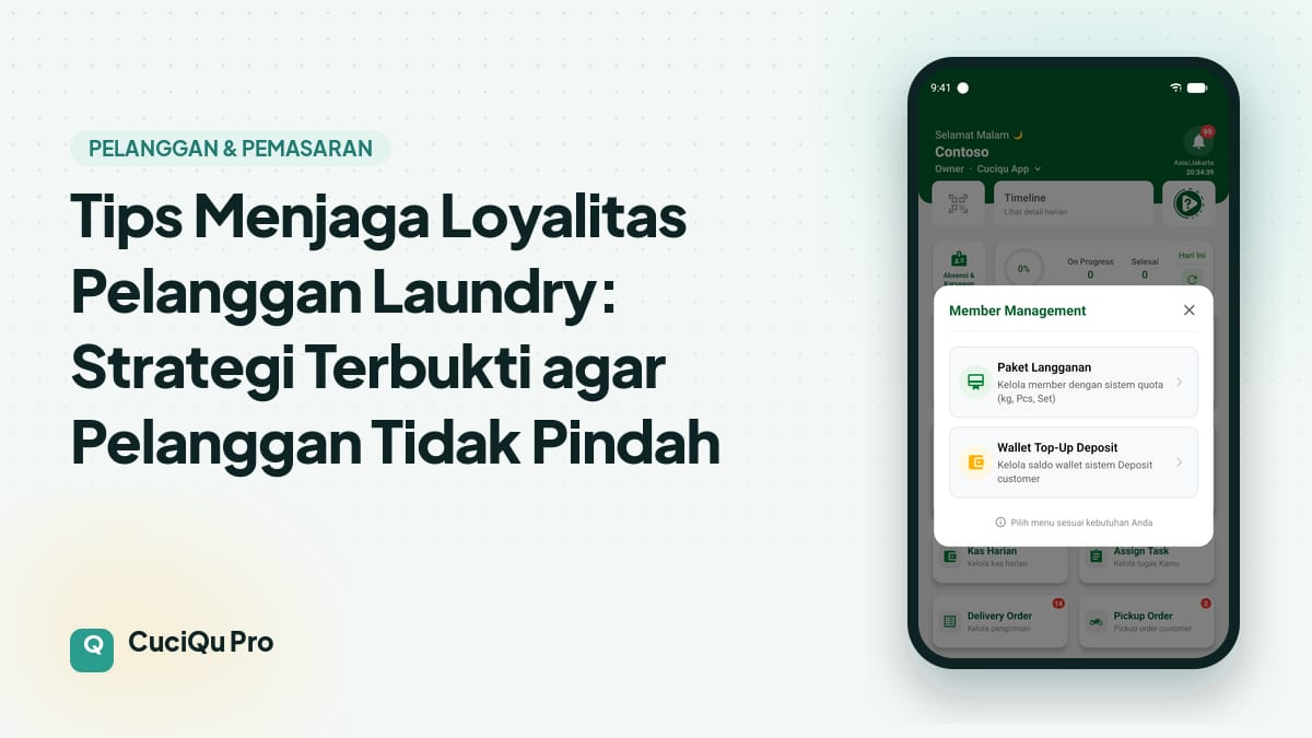 Thumbnail artikel: Tips Menjaga Loyalitas Pelanggan Laundry: Strategi Terbukti agar Pelanggan Tidak Pindah