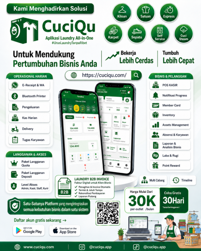 Riset pasar digitalisasi laundry UMKM 2026 dengan POS laundry dan QRIS